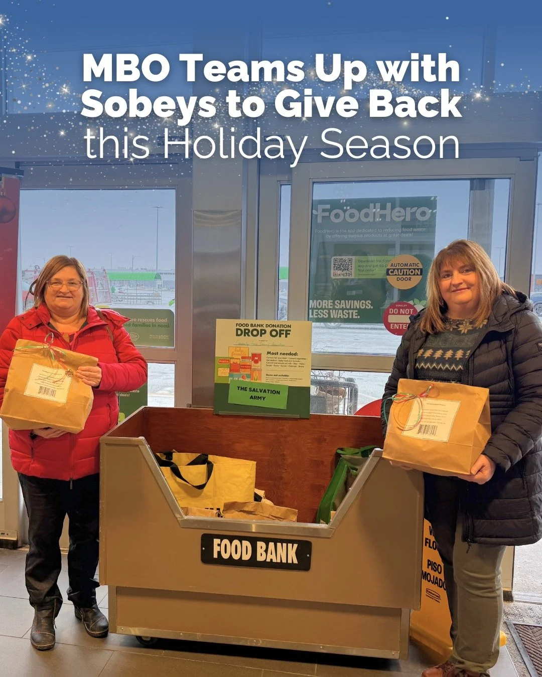 Bernadette and Lisa were so happy to drop off a cart full of hampers to Sobeys in support of the Community Food Sharing Association ❤️

Moments like these remind us what the Christmas season is truly about &mdash; coming together and helping those in