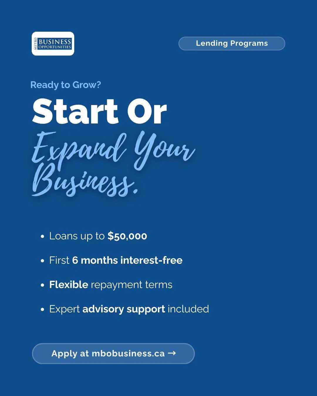 Ready to bring your business vision to life? 💡

From new ideas to major growth plans, having access to the right financial support can help turn possibilities into progress.

✔️ Loans up to $50,000
✔️ First 6 months interest-free
✔️ Flexible repayme
