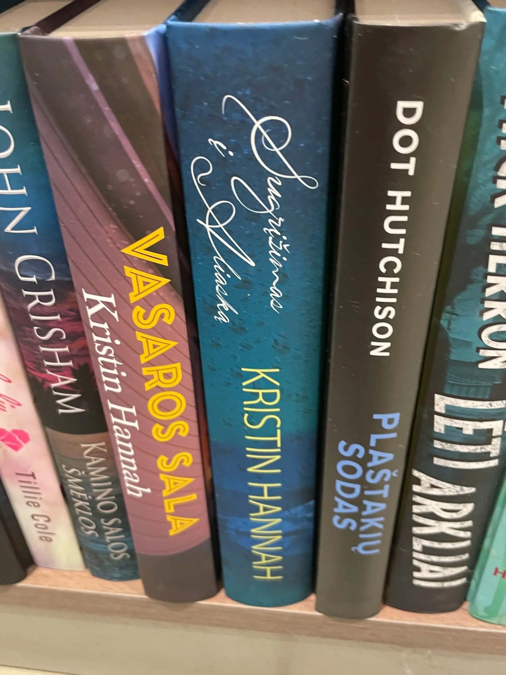 Kristin Hannah at the Tallinn Airport