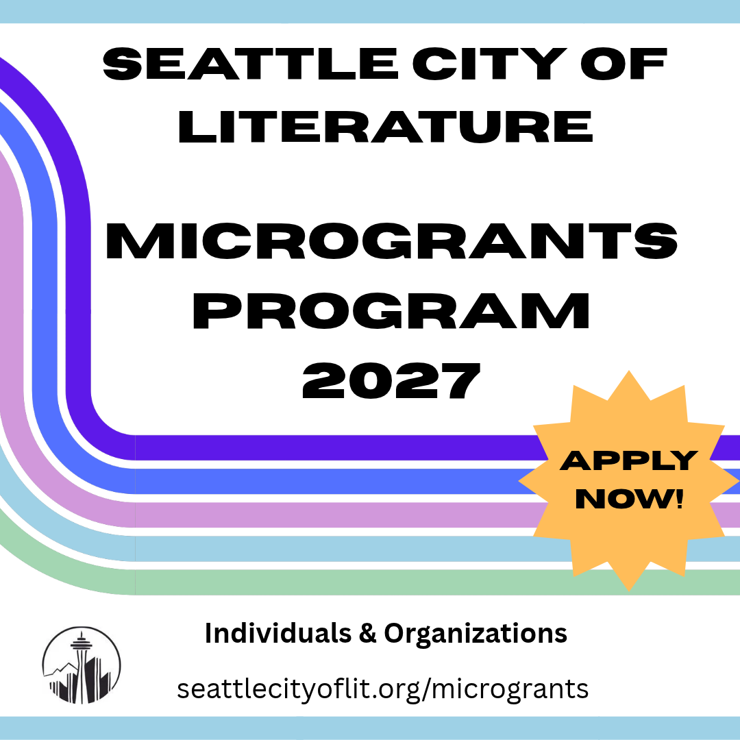 Banner for 2027 Seattle City of Literature Microgrants program