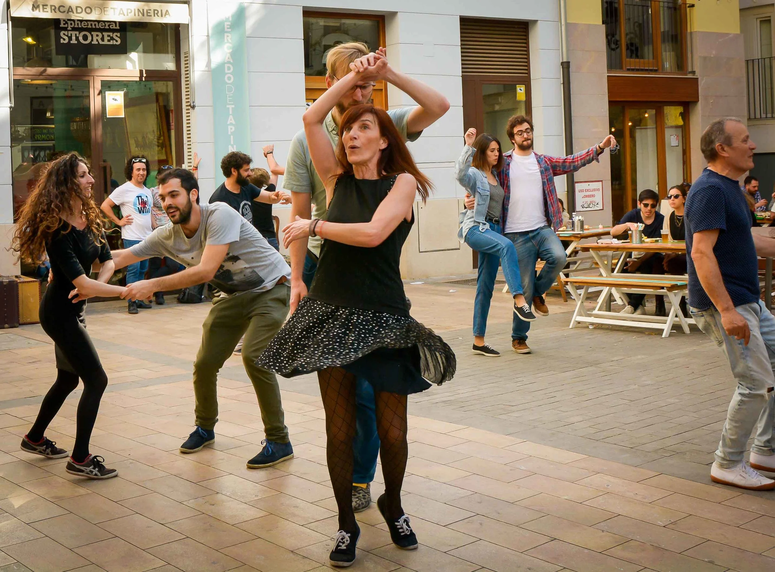 A dance class practices in Valencia, Spain.