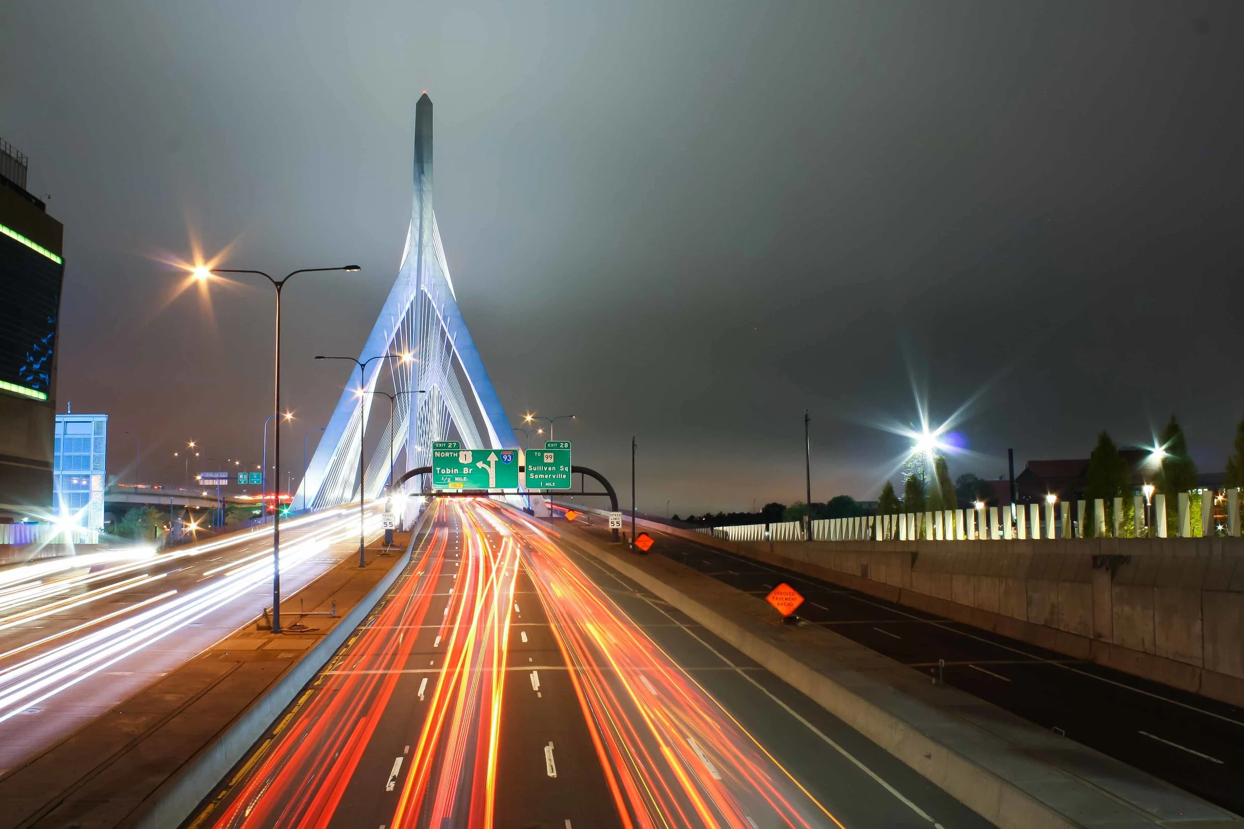 Leonard P. Zakim Bunker Hill Memorial Bridge, Boston.