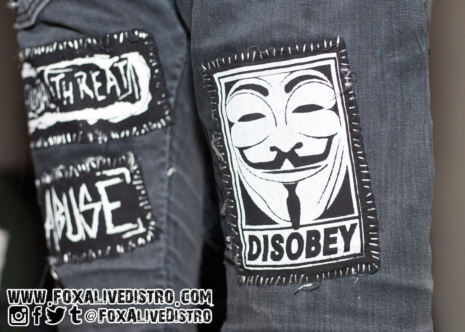 Disobey - Fabric Punk Patch — FoxAlive