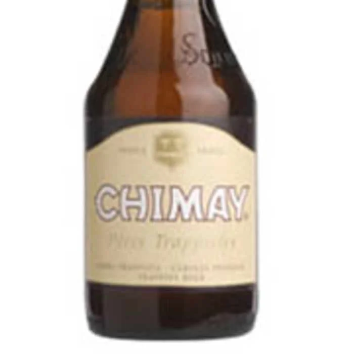 CHIMAY BLANCHE 8.0% abv The Chimay White Triple succeeds remarkably in blending sweetness and bitterness. Its bouquet of muscat grapes and raisin, the taste highlights a dash of bitterness.