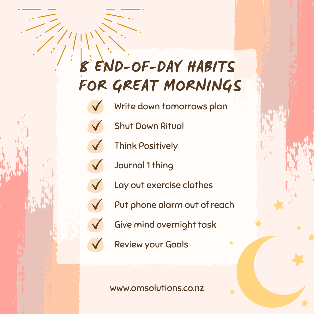 8 end-of-day habits that make your mornings better