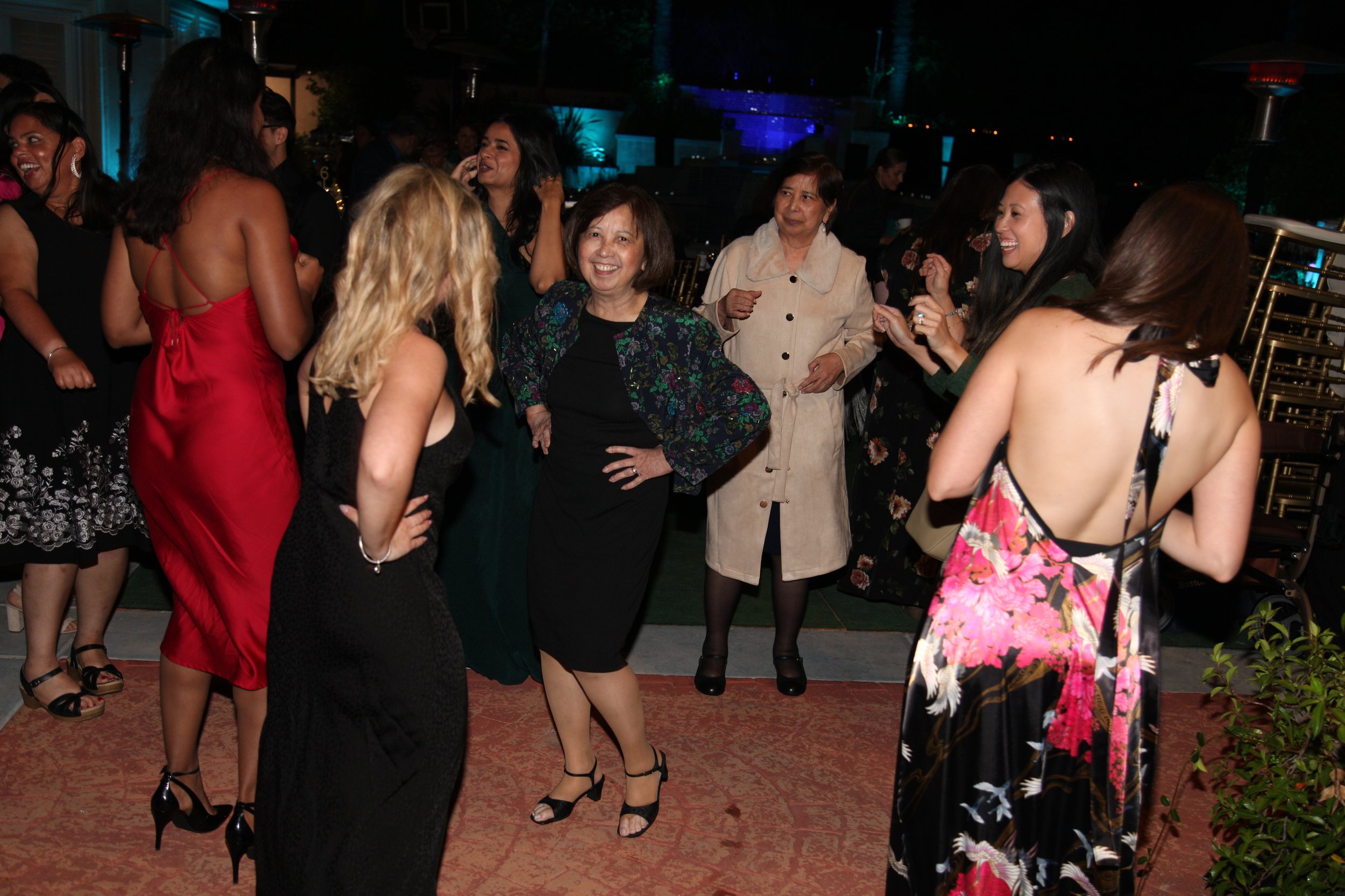 Lourdes Ong with Neha Chawla, Dr. Medhavi Singh, Dr. Nadya Omelchenko, Dr. Vaishali Kumar, Amelia Barretto, Nina Salvatierra, and Dr. Maria del Rosario Cechini