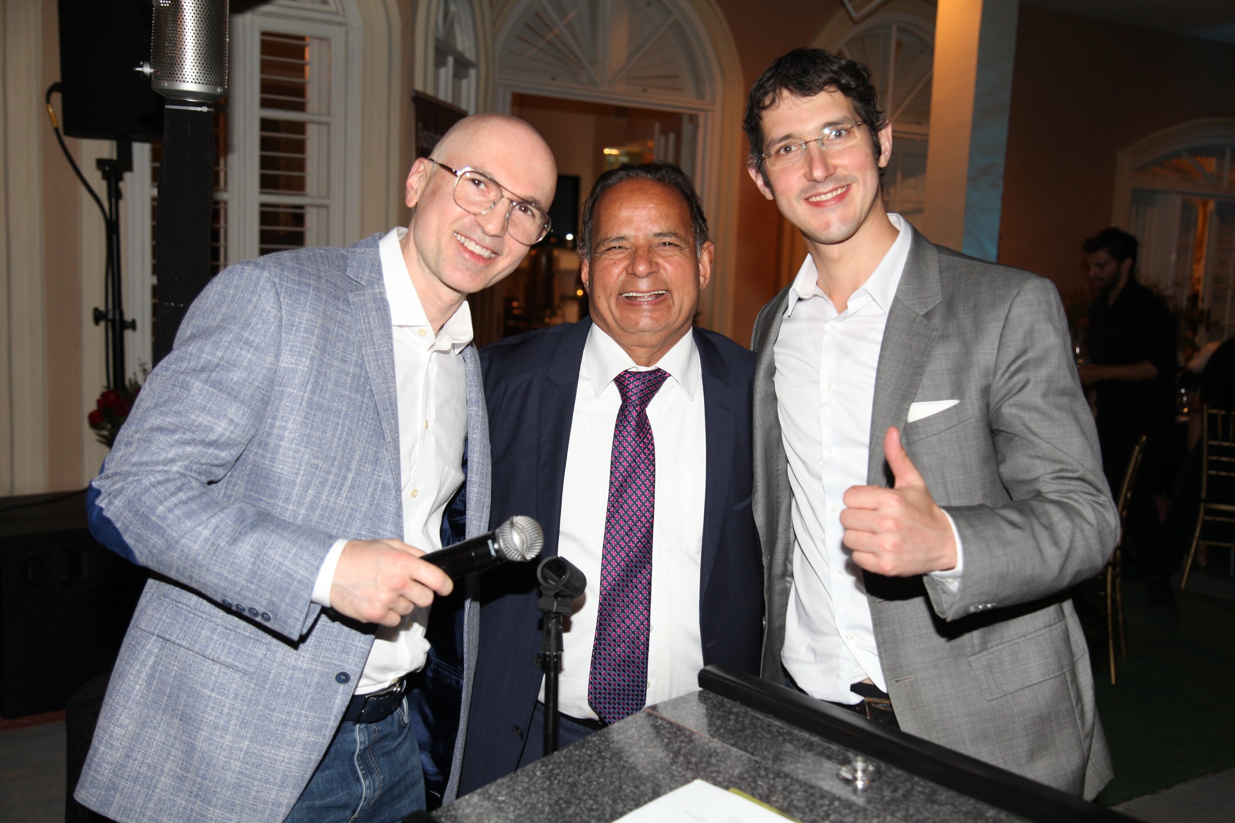 Immix CEO Dr. Ilya Rachman and CFO Gabriel Morris with Dr. Chawla