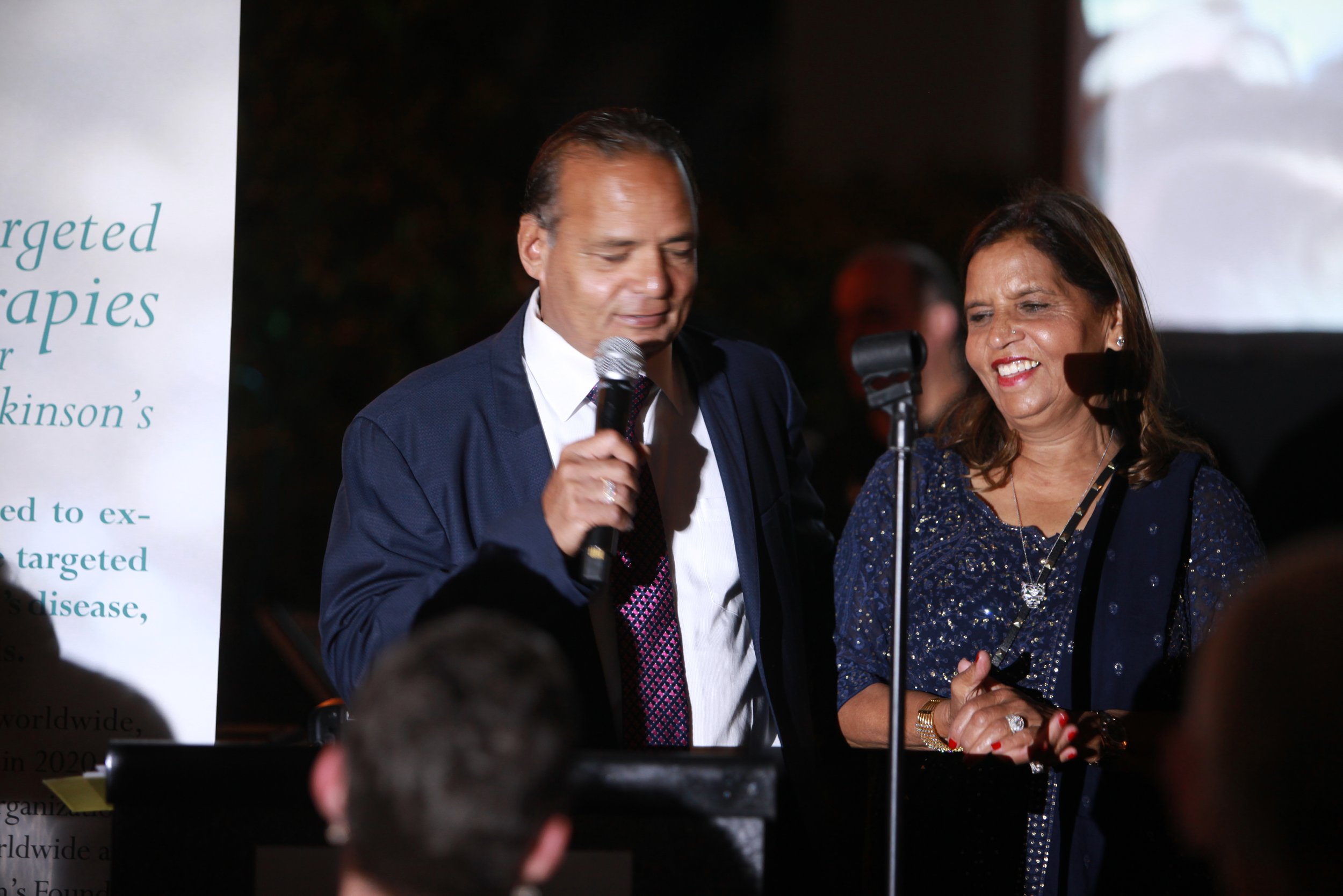 Dr. Sant and Kusum Chawla of Cancer Center of Southern California. Thank you to our hosts for this lovely evening!