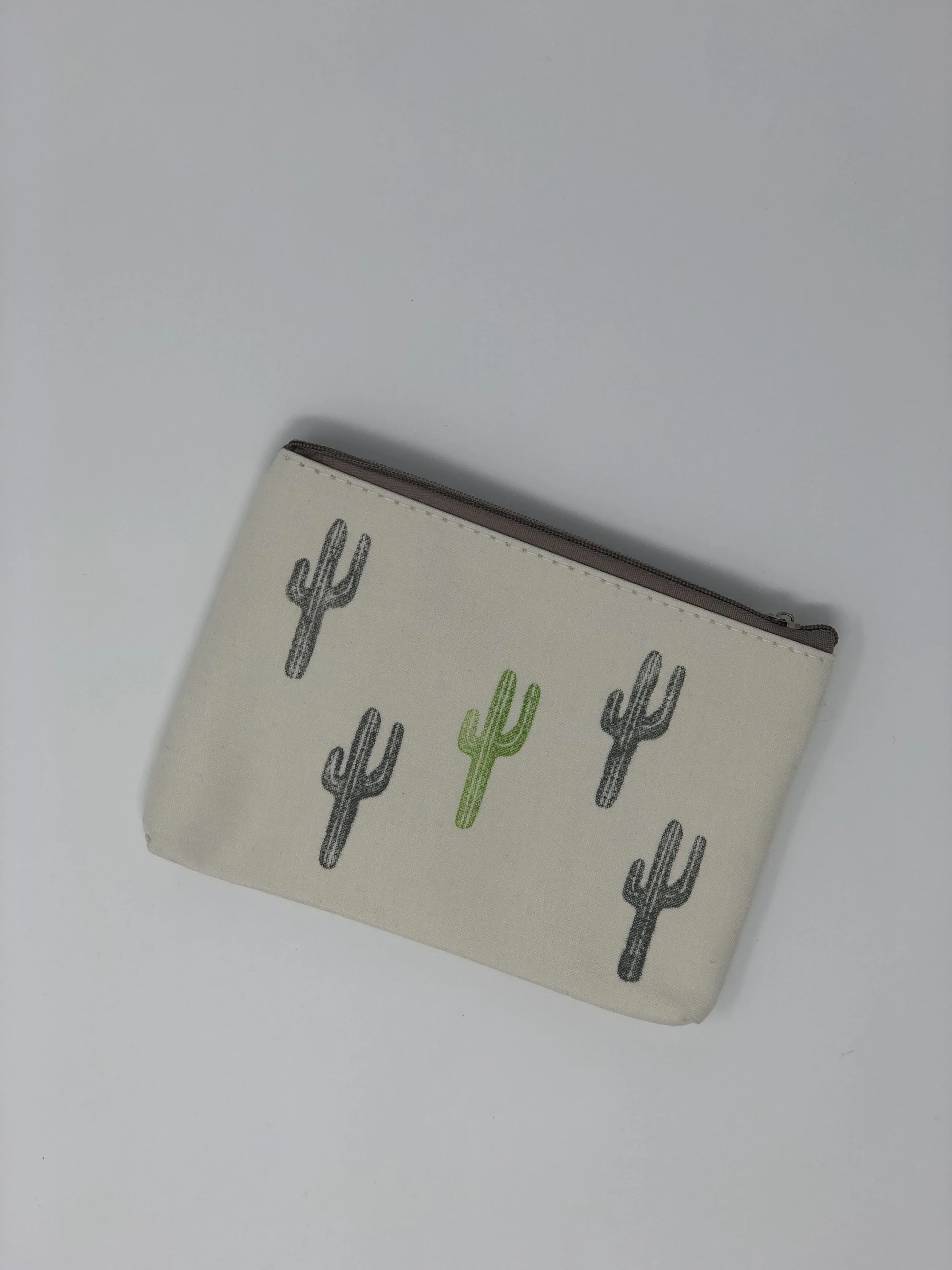 Saguaro Stamped Zipper Pouch