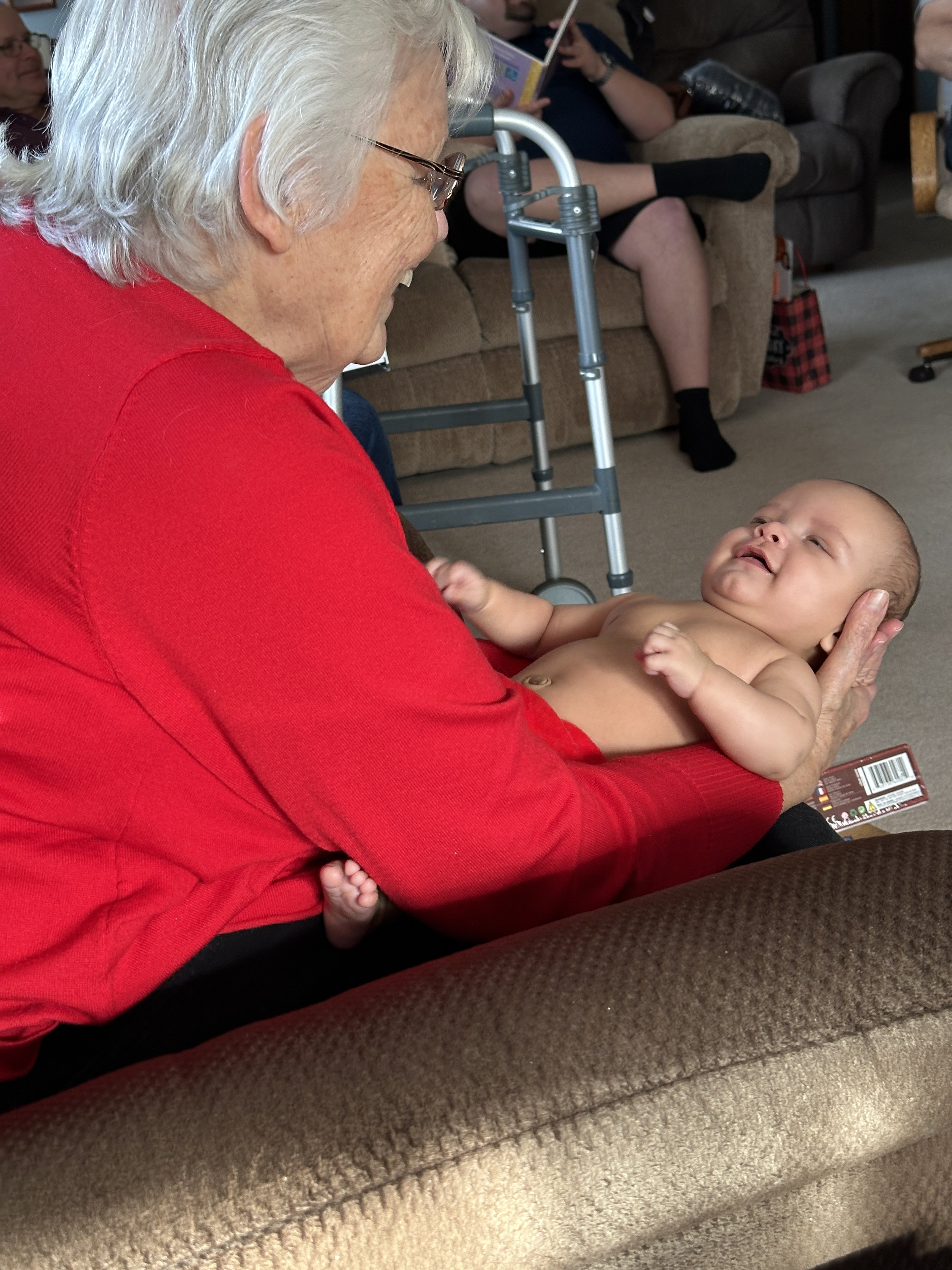 It got hot at Christmas Eve at Grandma's