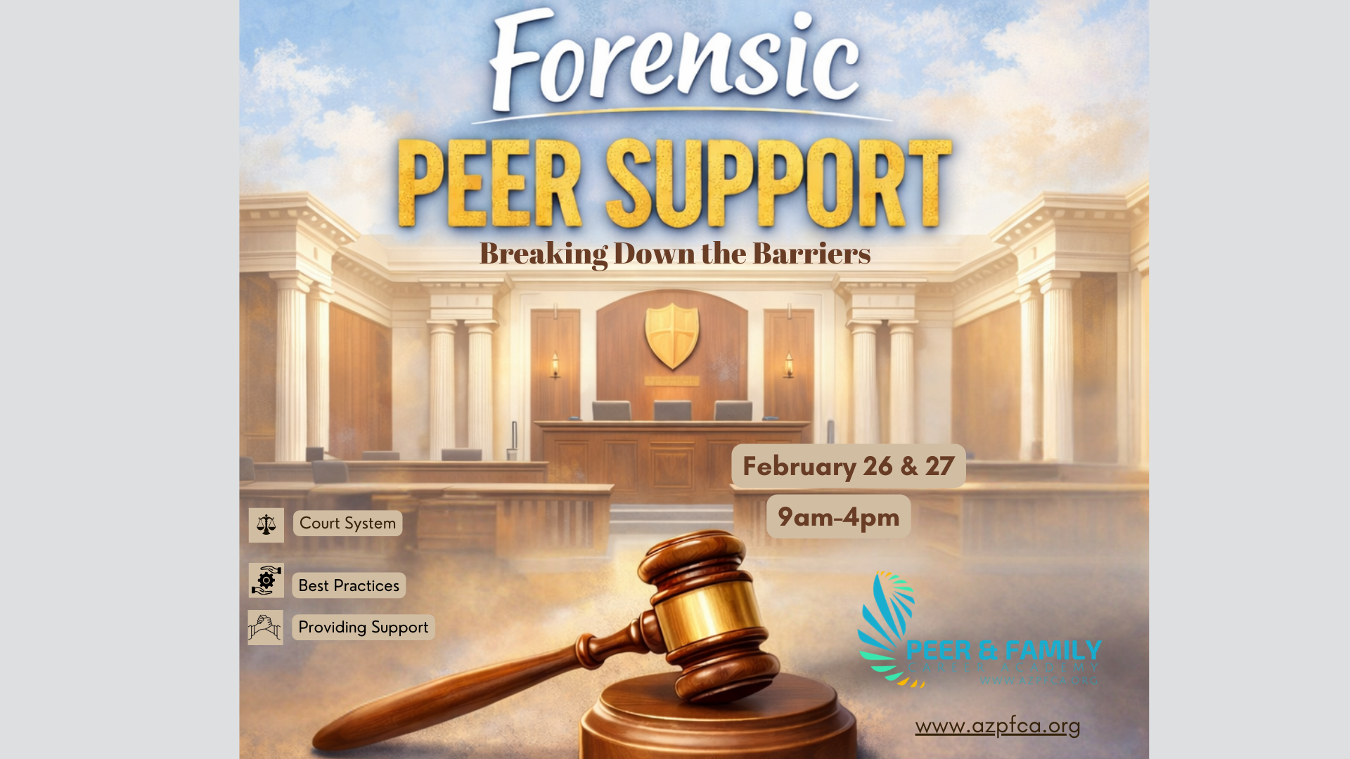  Breaking Down the Barriers – Forensics Peer Support 