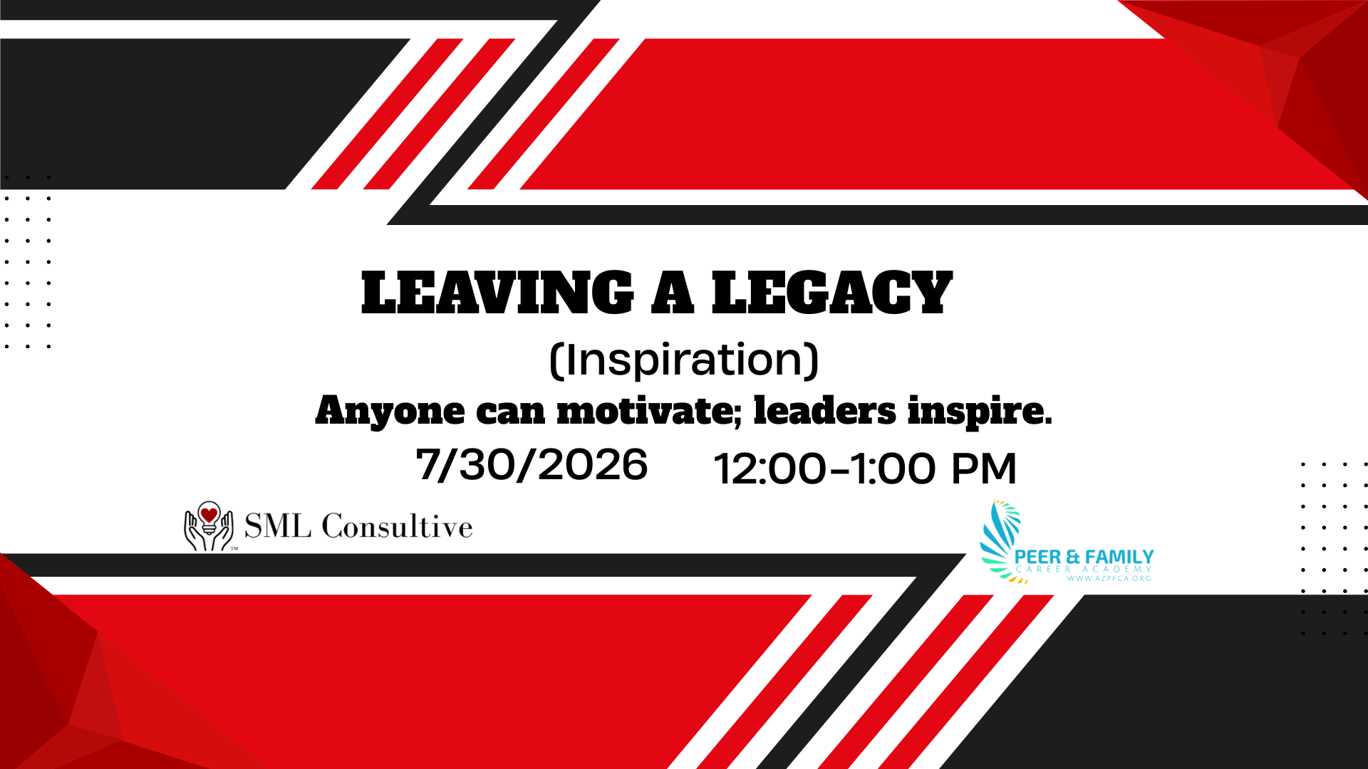 Leaving a Legacy (inspiration) Lunch and Learn