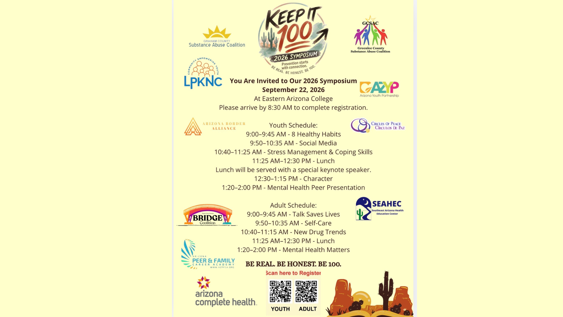 Keep It 100 Symposium, Graham County