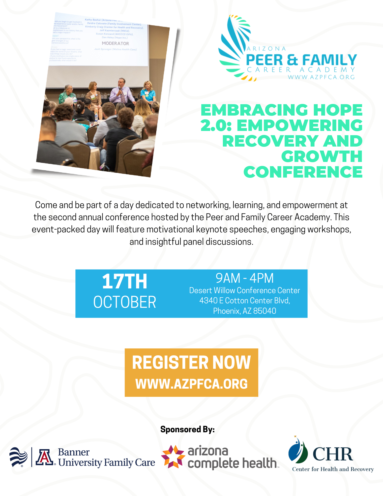 PFCA CONFERENCE Embracing Hope 2.0 — Peer and Family Career Academy