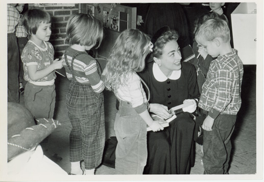  Joan Crawford visits, November 1955 