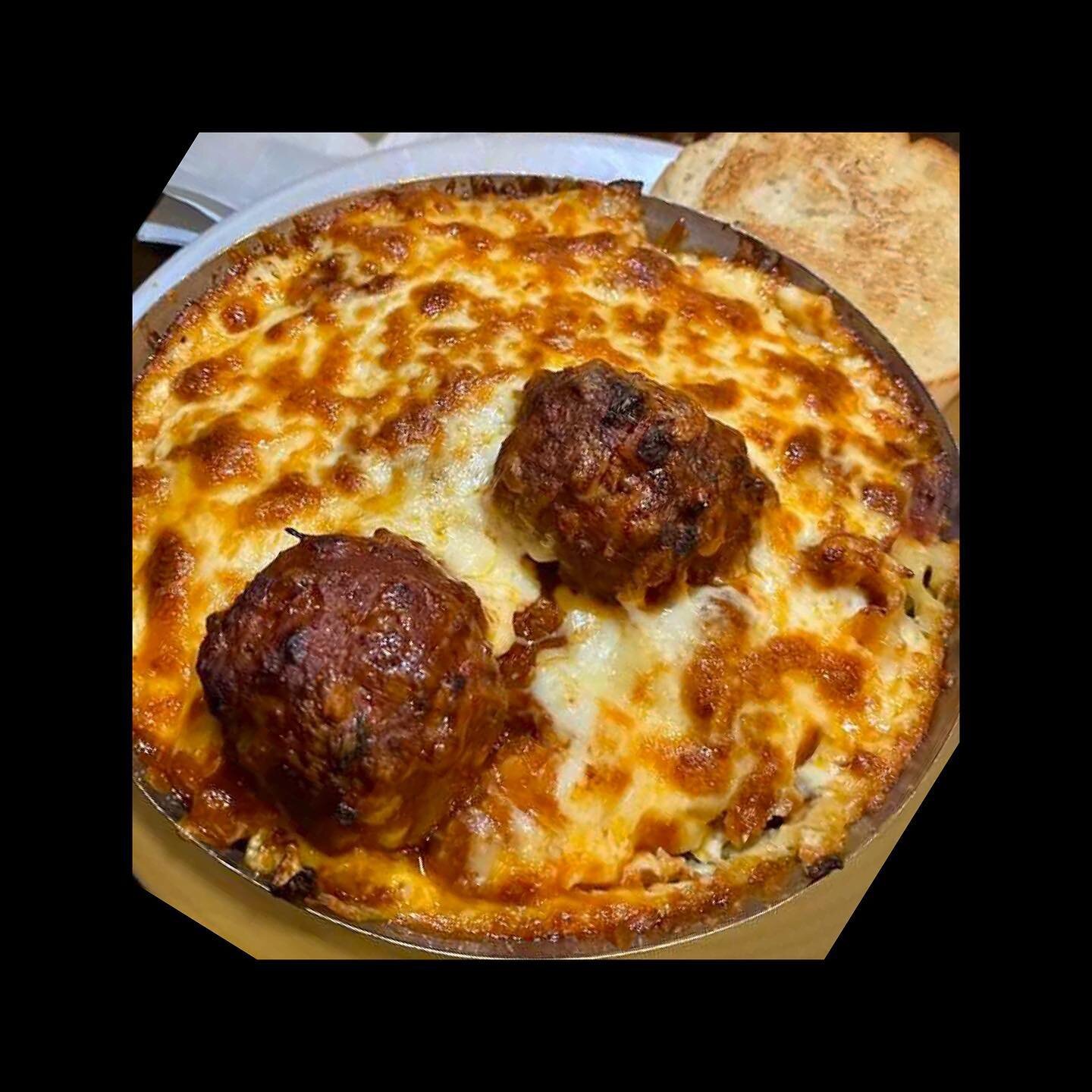 🎶 ON TOP OF SPAGHETTI ALL COVERED IN CHEESE&hellip; ! 🎵 🧀🍝 

Have you added meatballs to your pasta? We recommend adding them to spaghetti or one of our baked pastas! Filling, handmade by our mama, and delicious! 

OPEN DAILY FOR 
DINE-IN/TAKEOUT