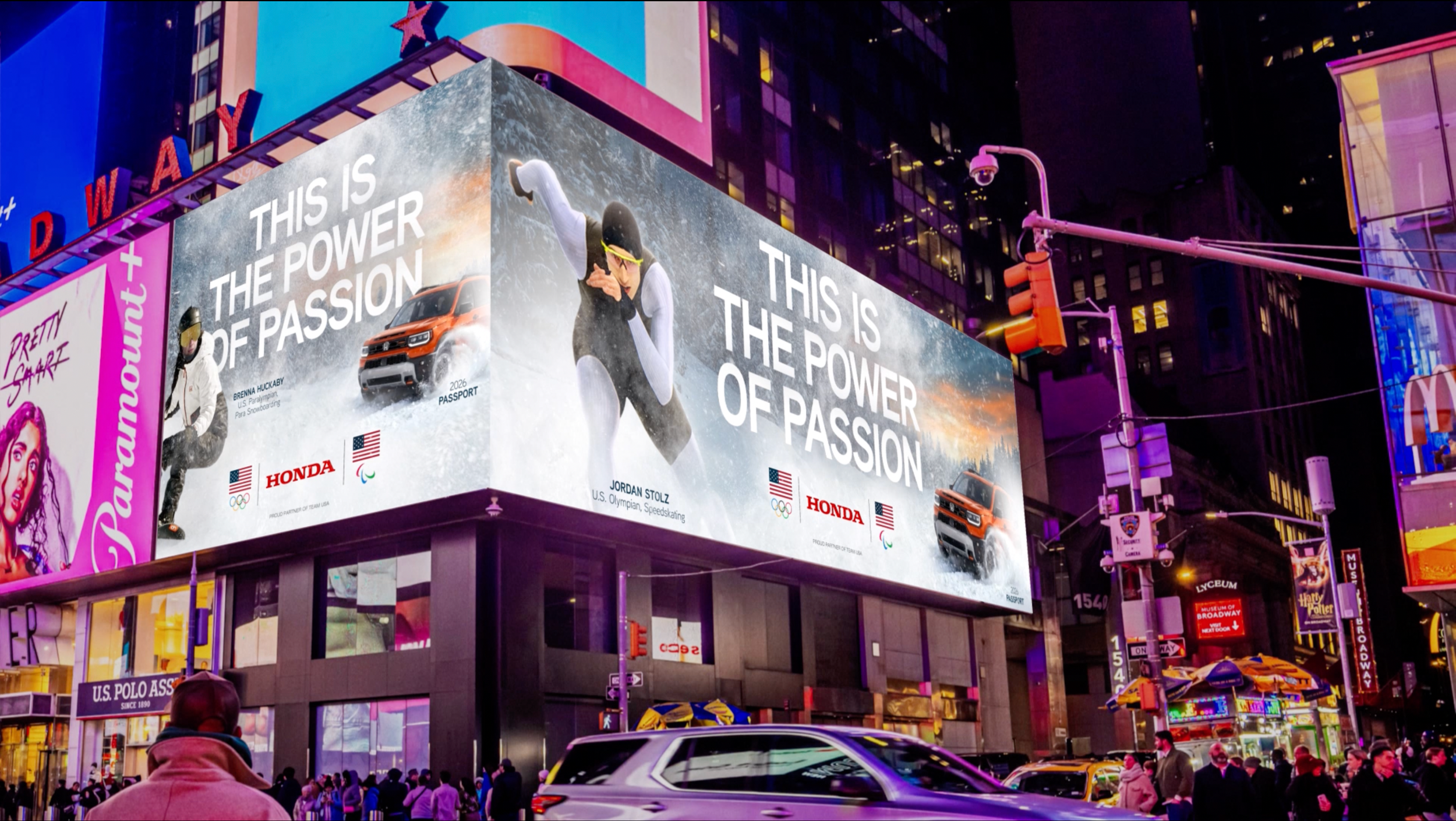 Honda x Olympics 3D Billboards