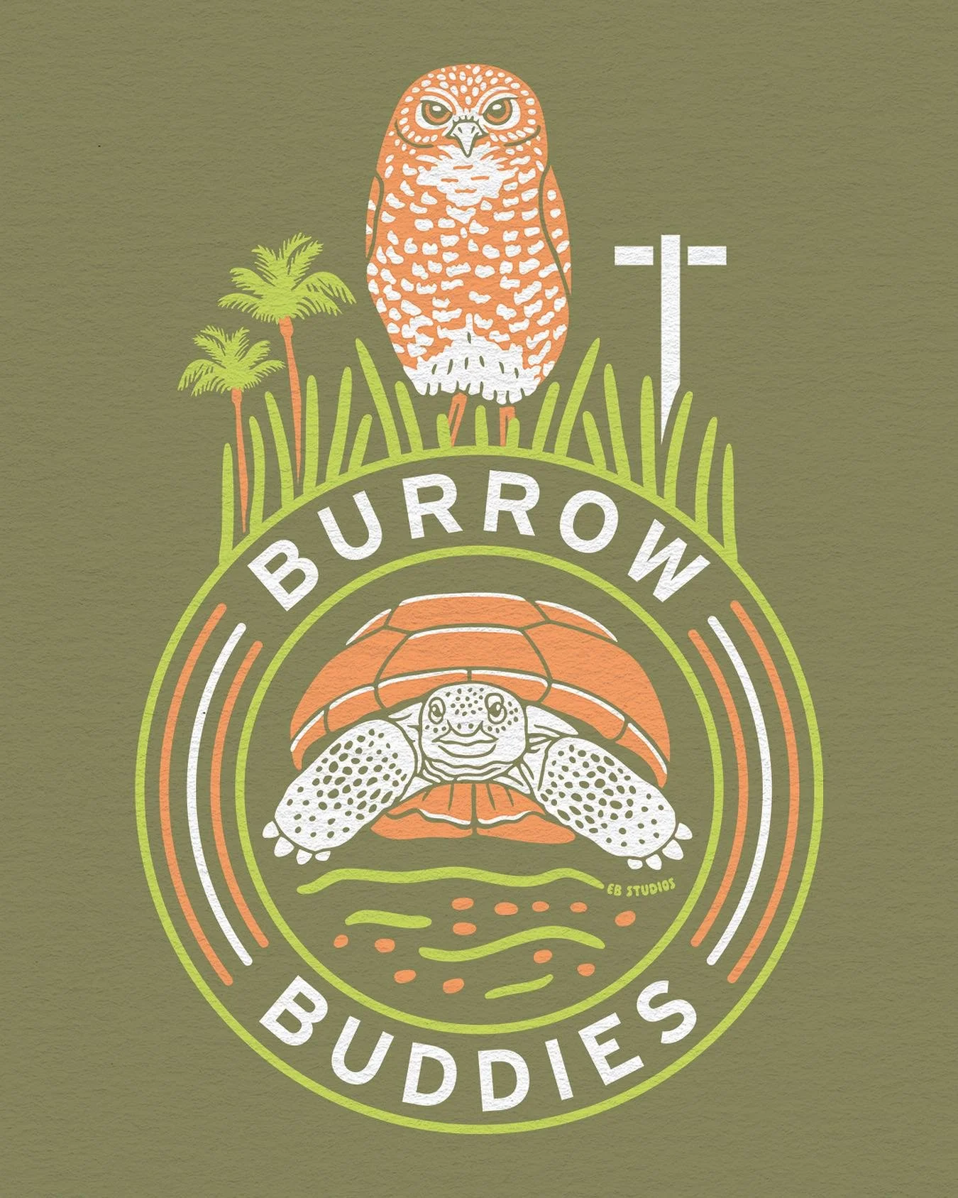 Had the privilege to design a shirt featuring my favorite Florida burrowing species, the Burrowing owl and Gopher tortoise! These state threatened species need our help, as they continue to lose habitat from development across their range.

If you&rs