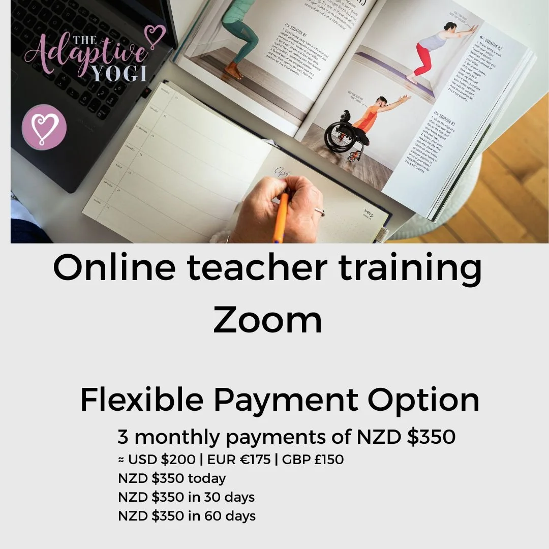 The Adaptive Yogi Teacher Training ONLINE Flexible payment plan
