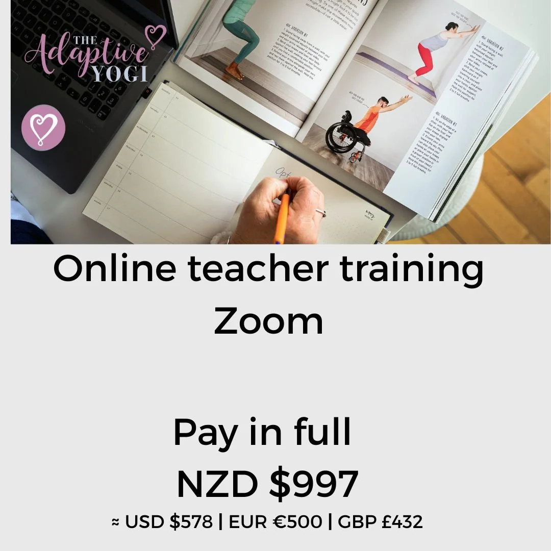 The Adaptive Yogi Teacher Training ONLINE Pay in full