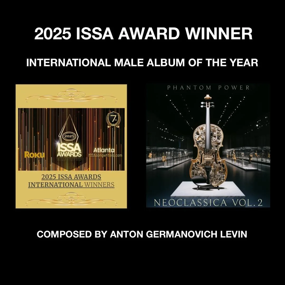 A big congratulations to Anton Levin for winning an ISSA Award for Neoclassica Vol. 2!  It was an honor to publish the album, and we hope you win more awards in the future!
Check out the album here: https://ow.ly/bI6P50WMwCo