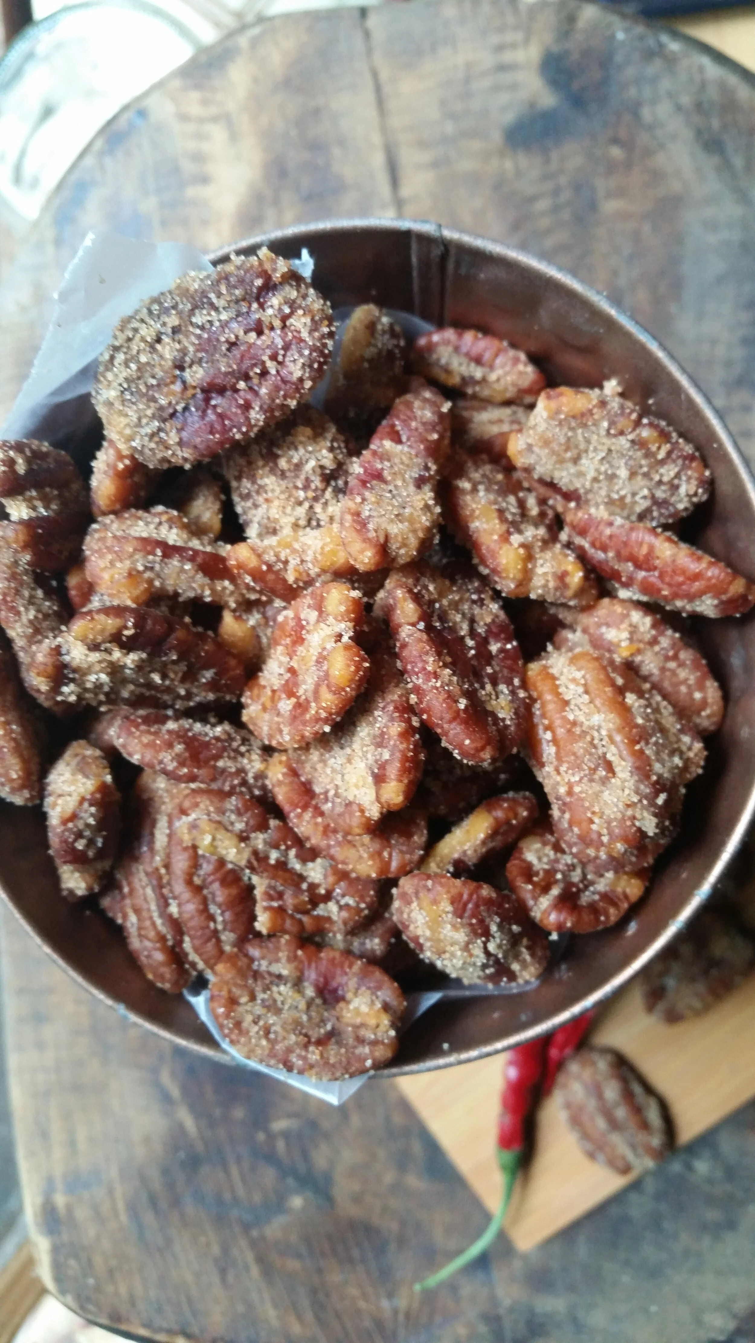 Bourbon Bacon Pecans (SWEET HEAT) 1lb HOT BATCH RENAMED TO SWEET HEAT