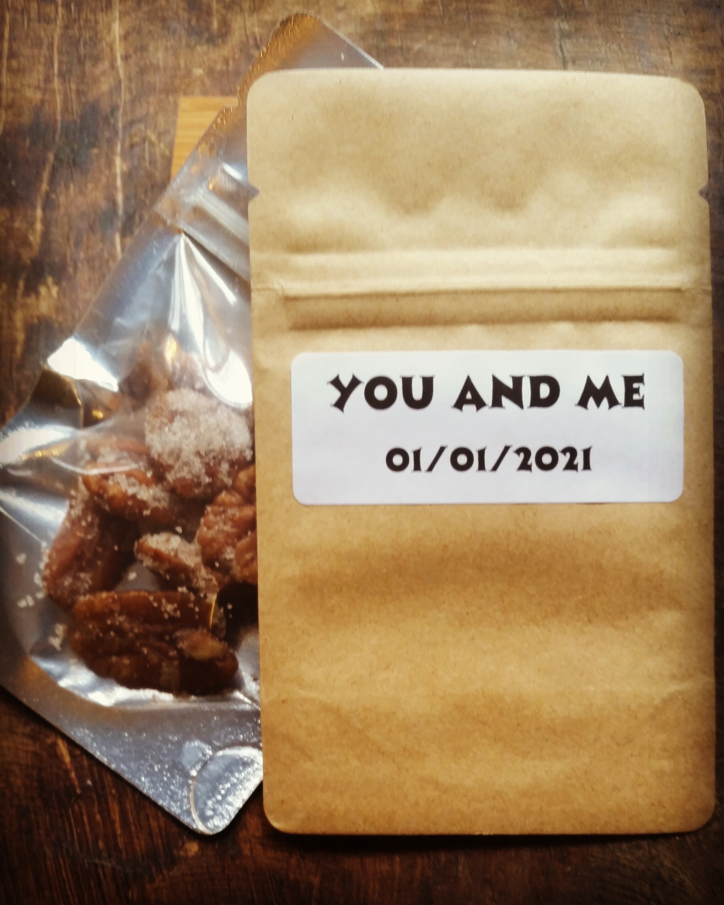 Bourbon Bacon Pecan Wedding Favors