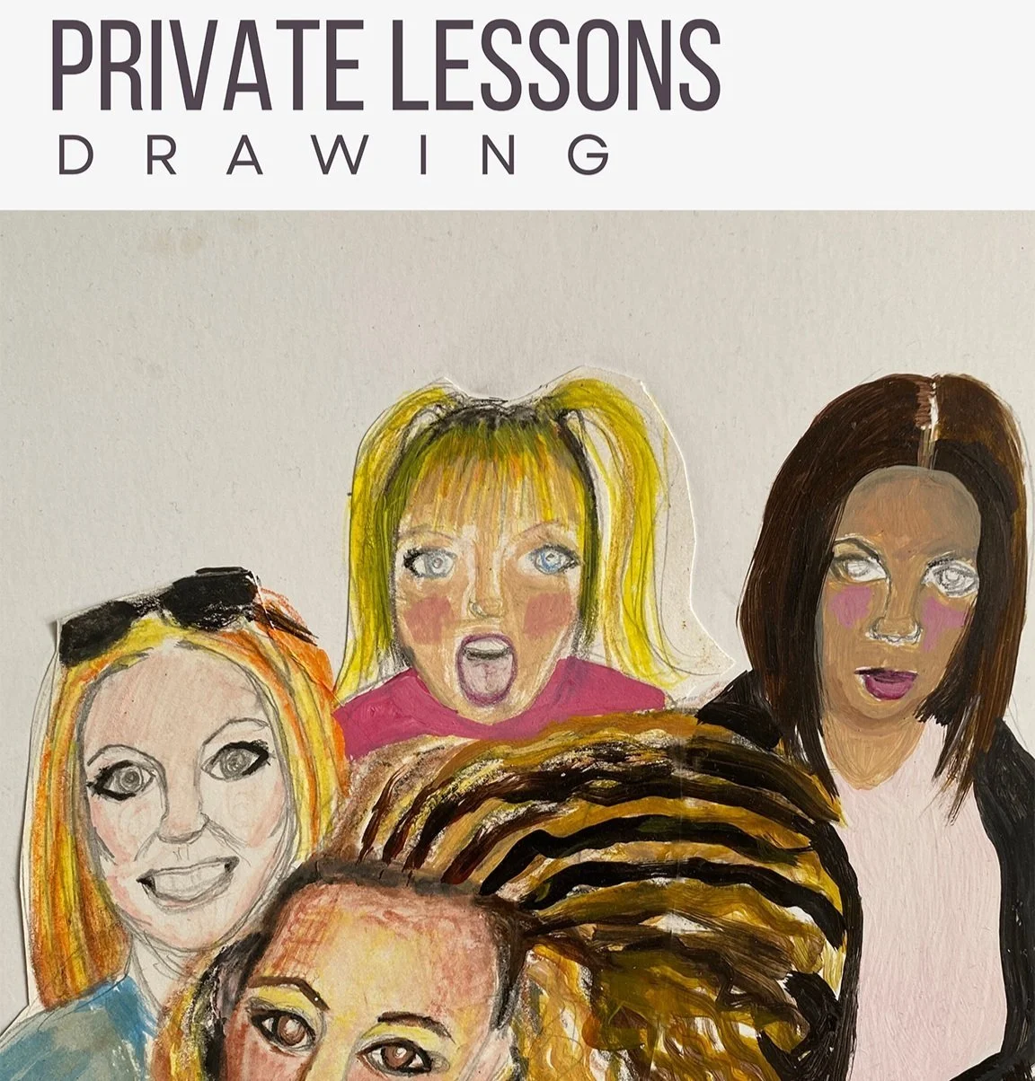 Adult Painting Classes and Mixed Media at Artist Leslie