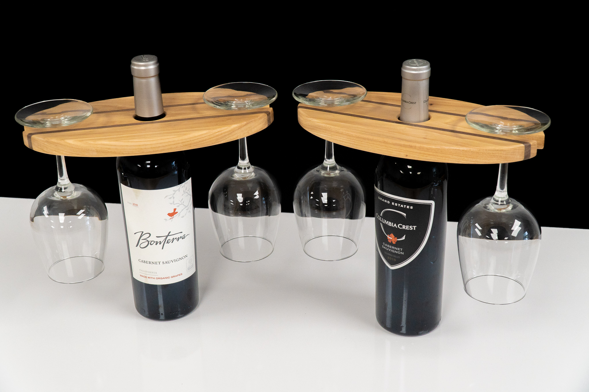 How to Make a Wine Bottle and Glass Display