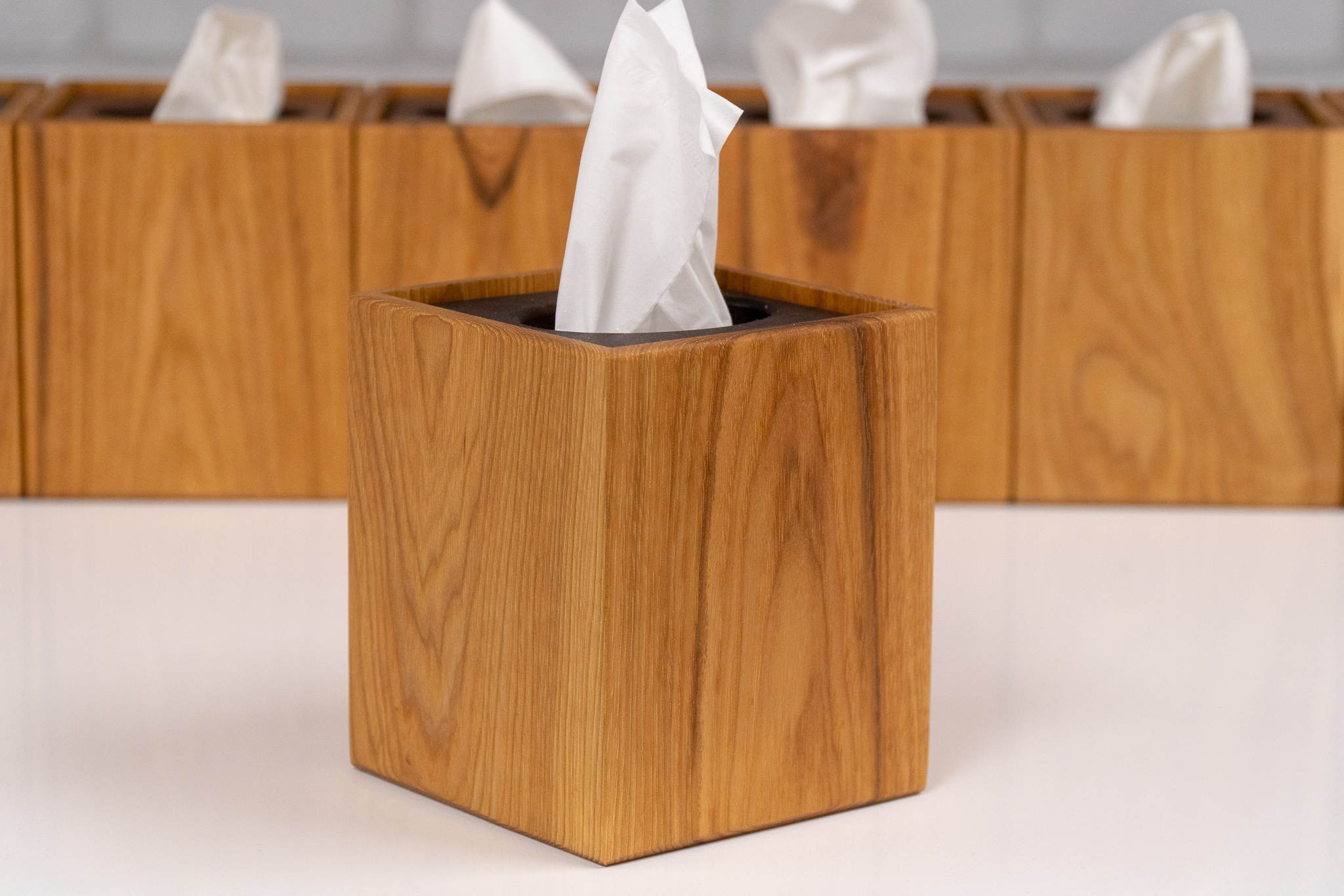 how to make a wood tissue box cover