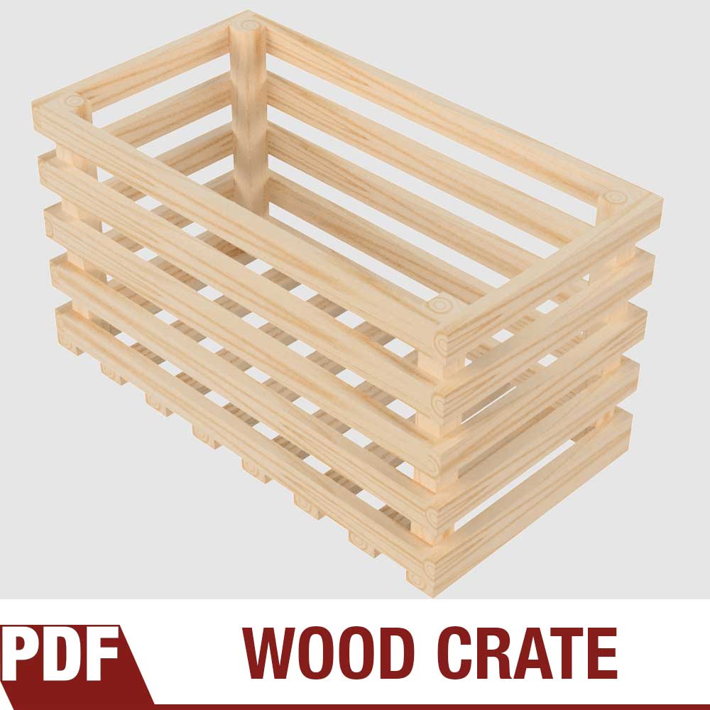 Wood Crate from 2×6 Plans
