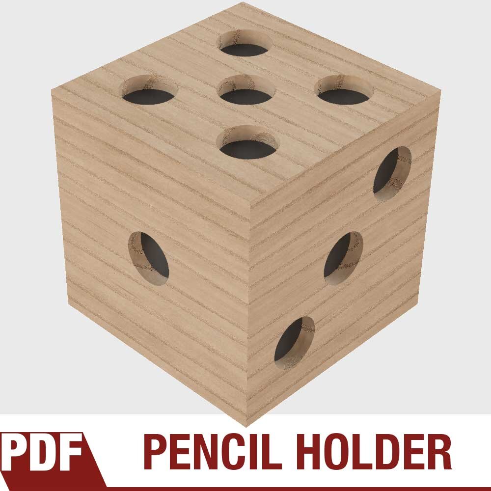 Dice Pencil Holder
