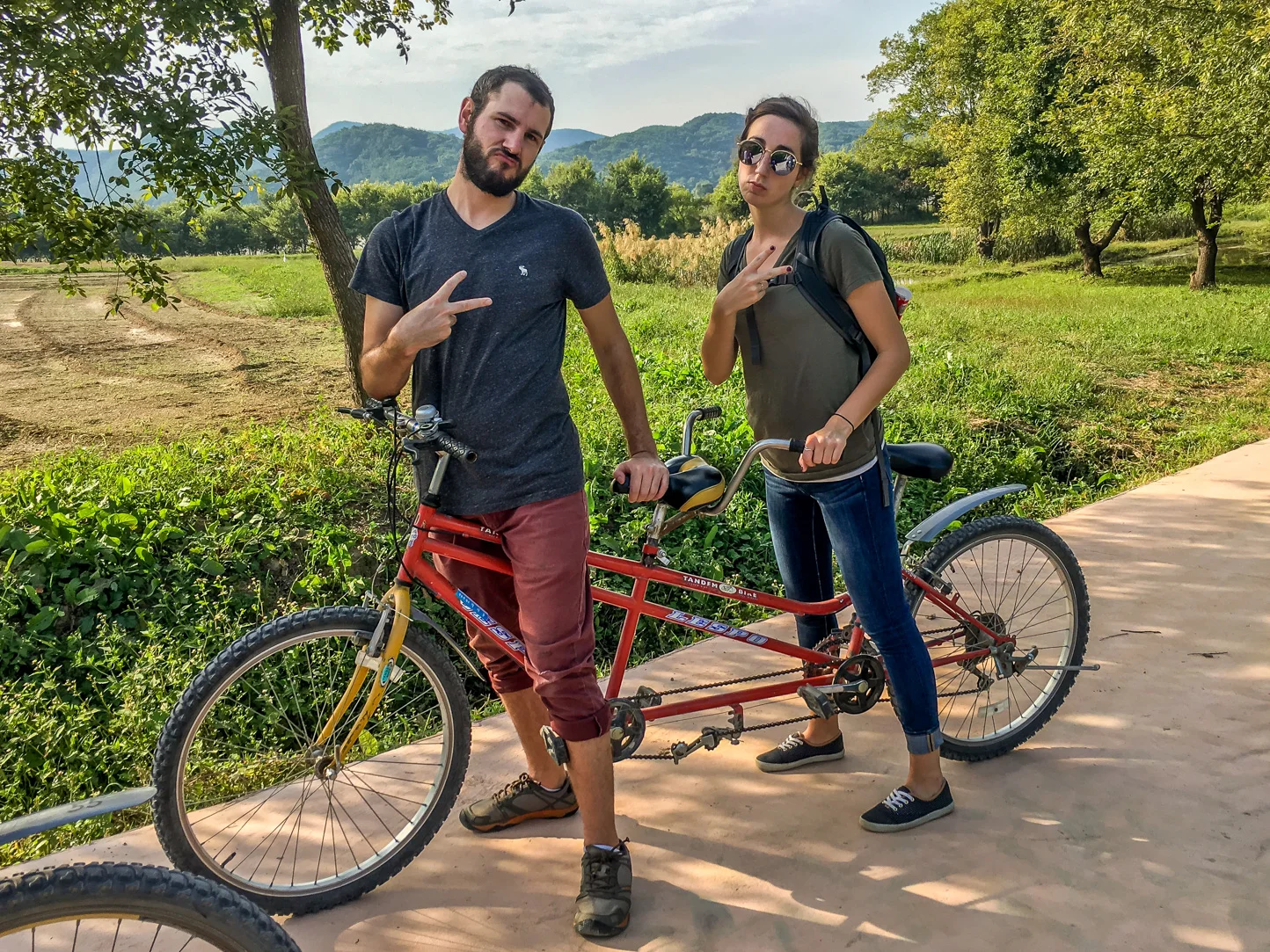 Tandem Biking and Boston Testing