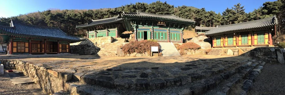 Panoramic view of the temples on our hike!