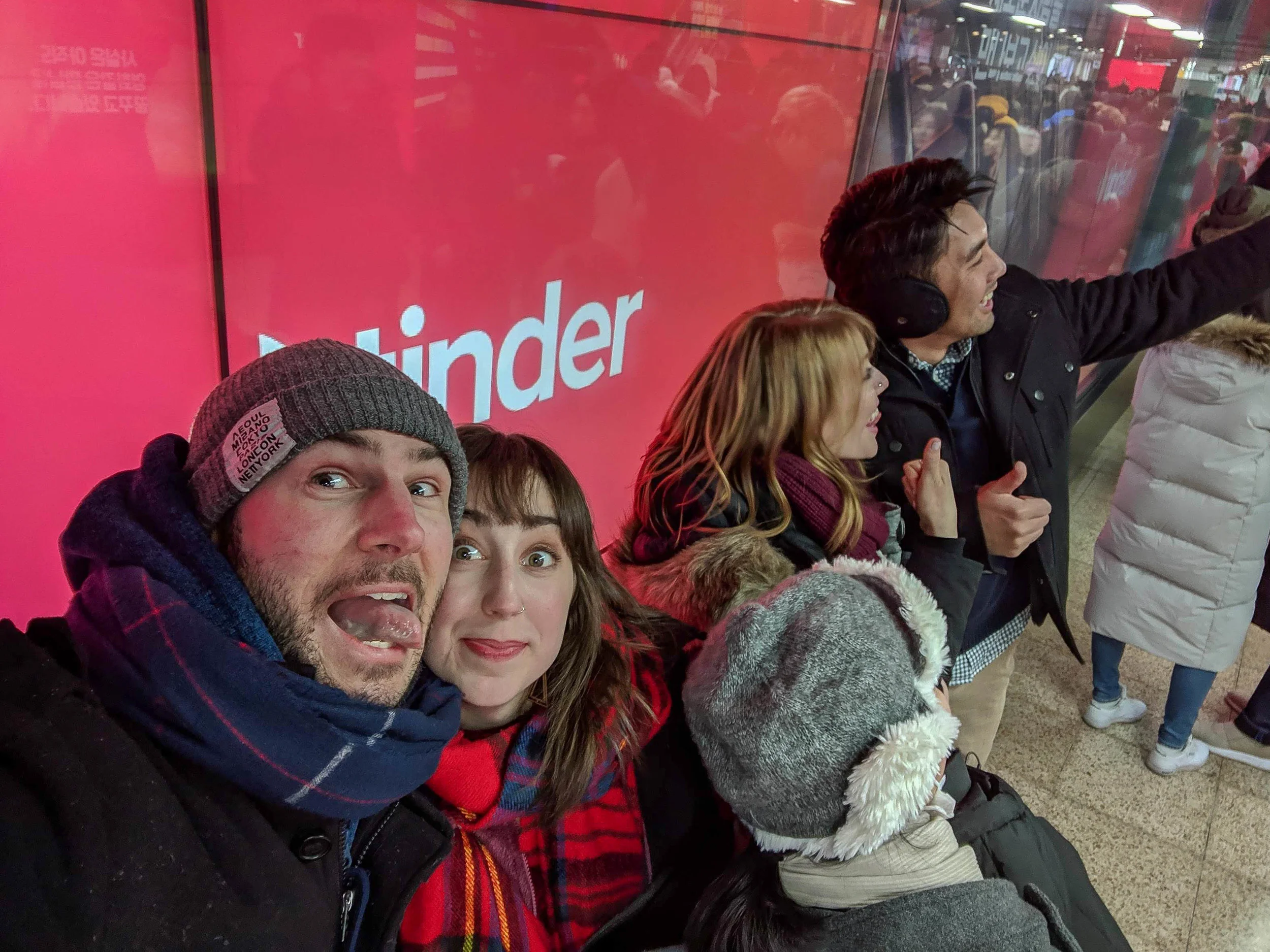 Tinder gang with the Tinder Ad. #TinderBinder