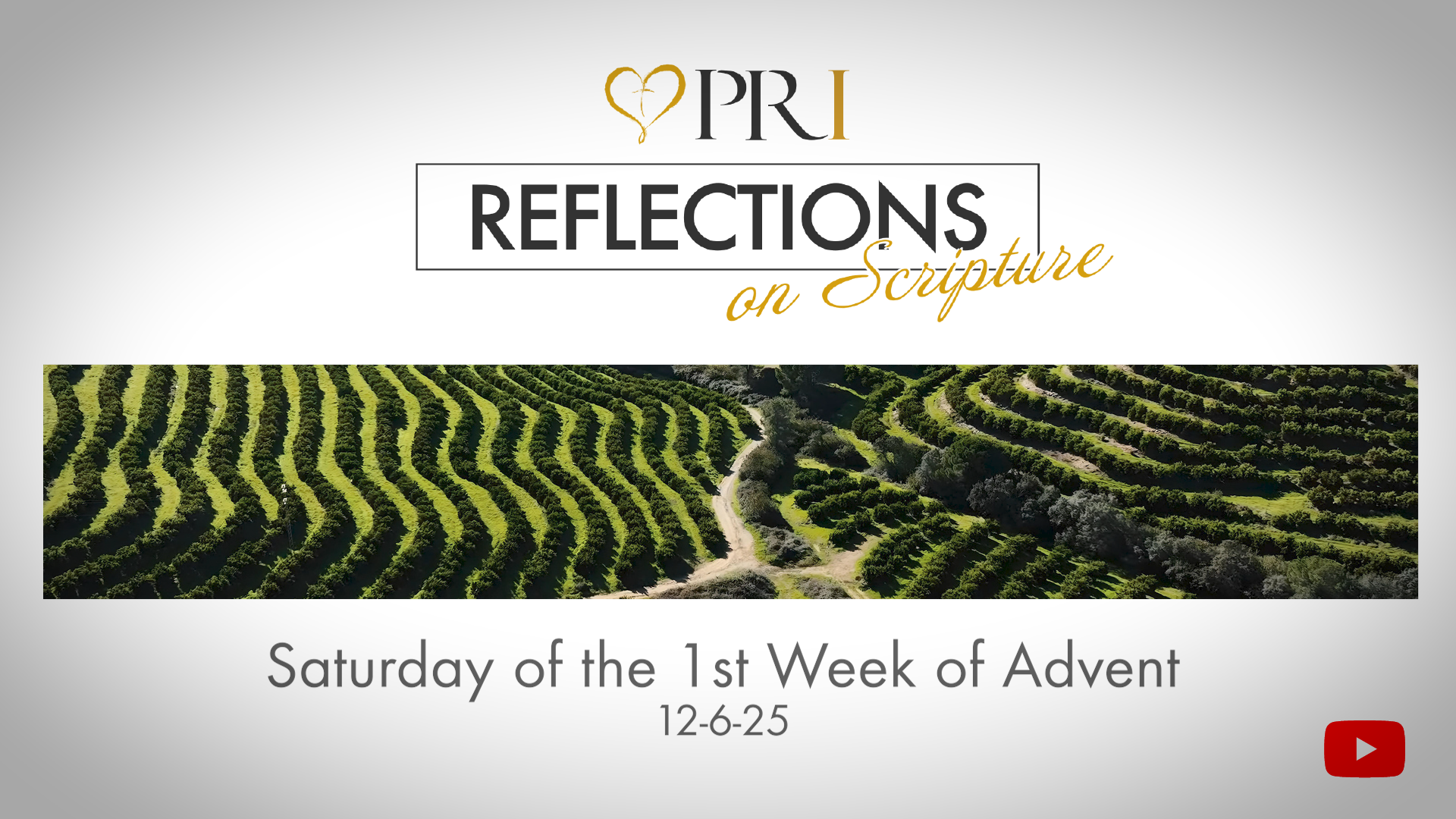 PRI Reflections on Scripture | Saturday of the 1st Week of Advent