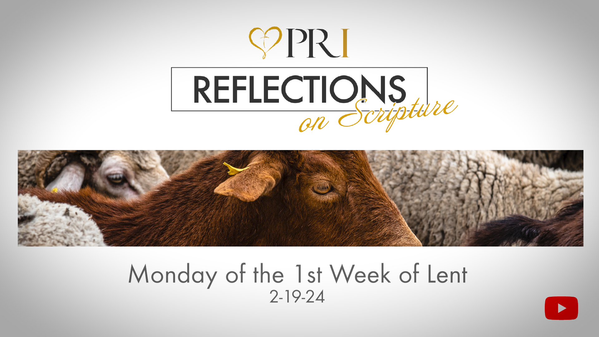 PRI Reflections on Scripture | Monday of the 1st Week of Lent