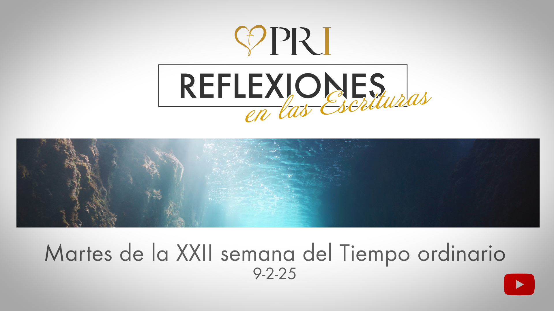 Del Instituto Pastoral de Reflexiones tenemos la meditación de las Escrituras | Martes de la XXII semana del Tiempo ordinario