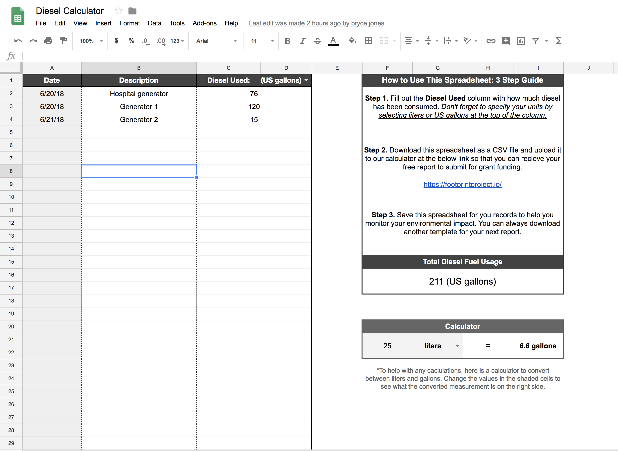 New Spreadsheet Template