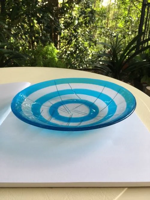 John Tonkin Turquoise and Clear Bullseye