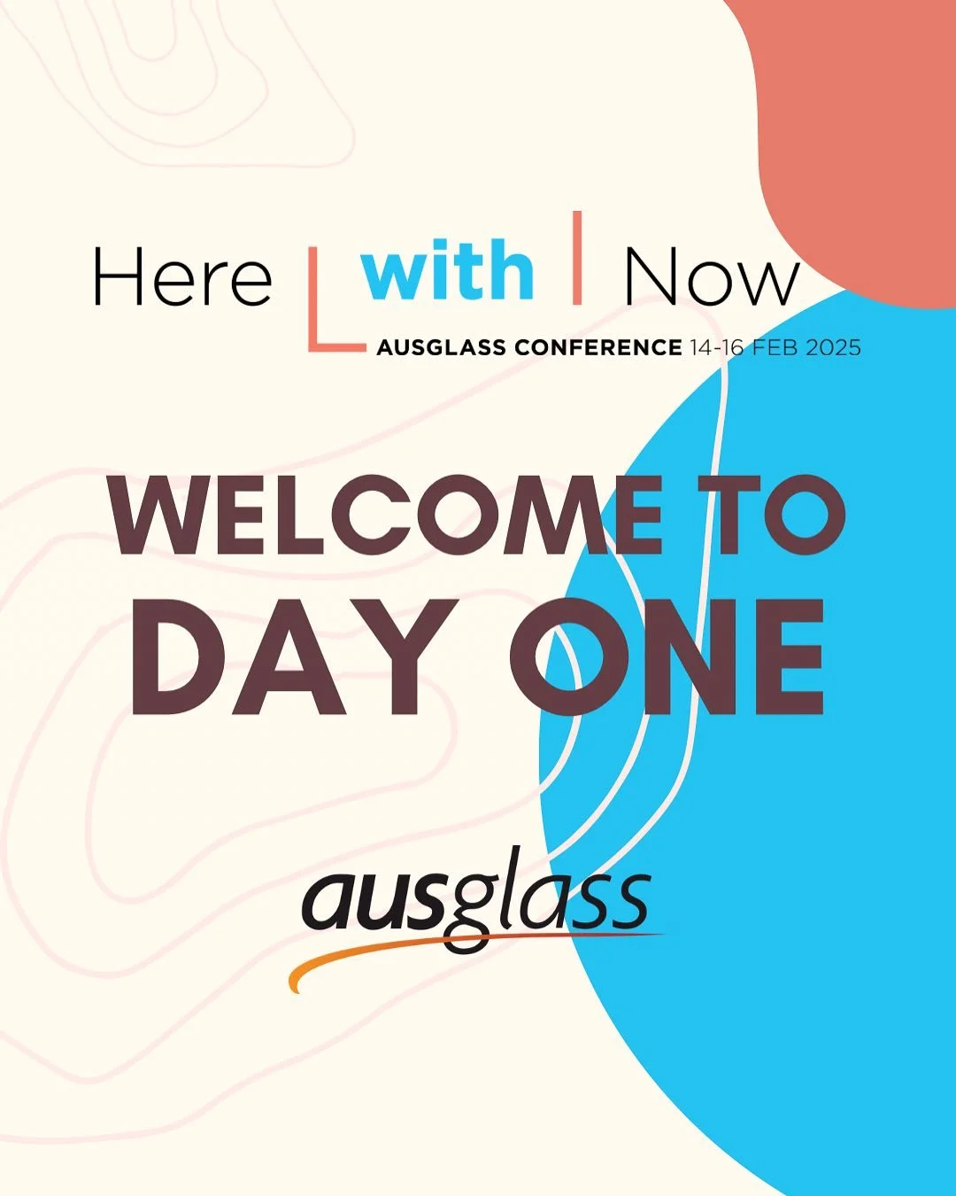 WELCOME TO HERE.WITH.NOW. DAY ONE!

We are so excited to kick start our incredible conference program with a highly anticipated lineup of presenters! Including our esteemed Key Note speaker Fiona Hall scheduled for 9:15am. See you there! 🔥🧡
