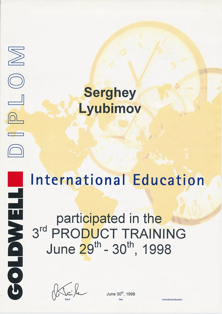 Goldwell Diplom, 3rd Product Training