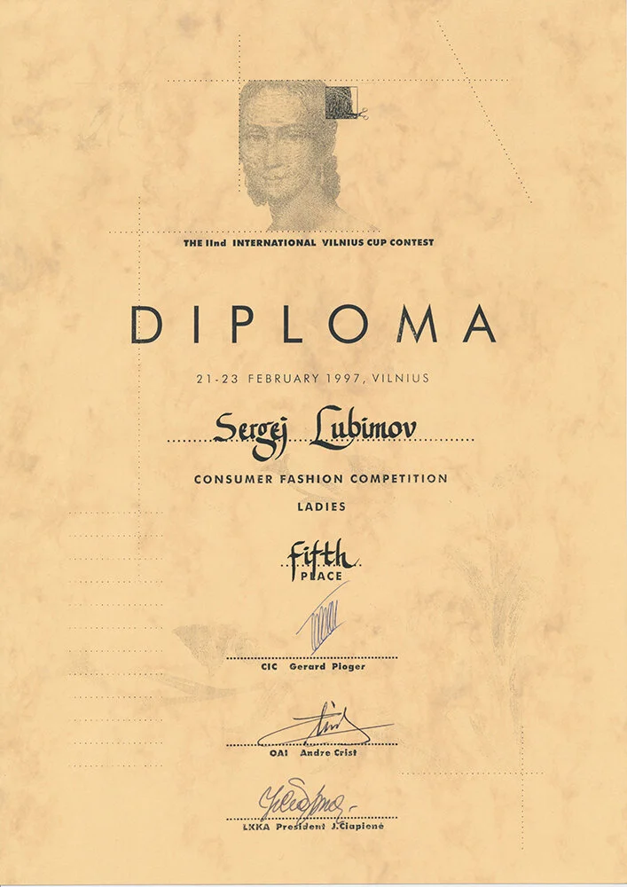 Diploma, 5 place, the IInd International Vilnius Cup Contest