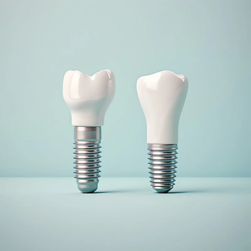 Восстановление зубов на имплантатах 