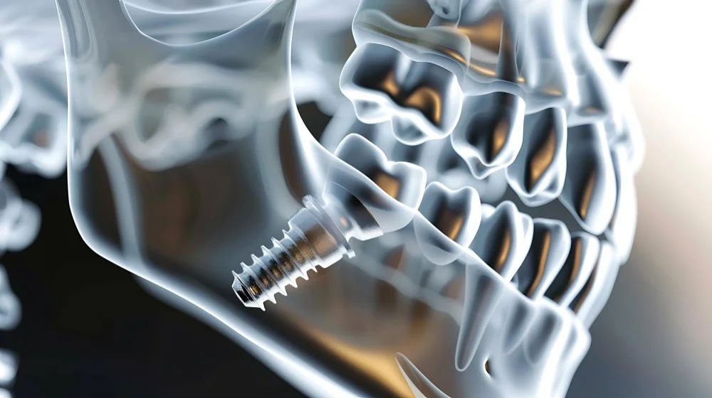 Одномоментная имплантация зуба