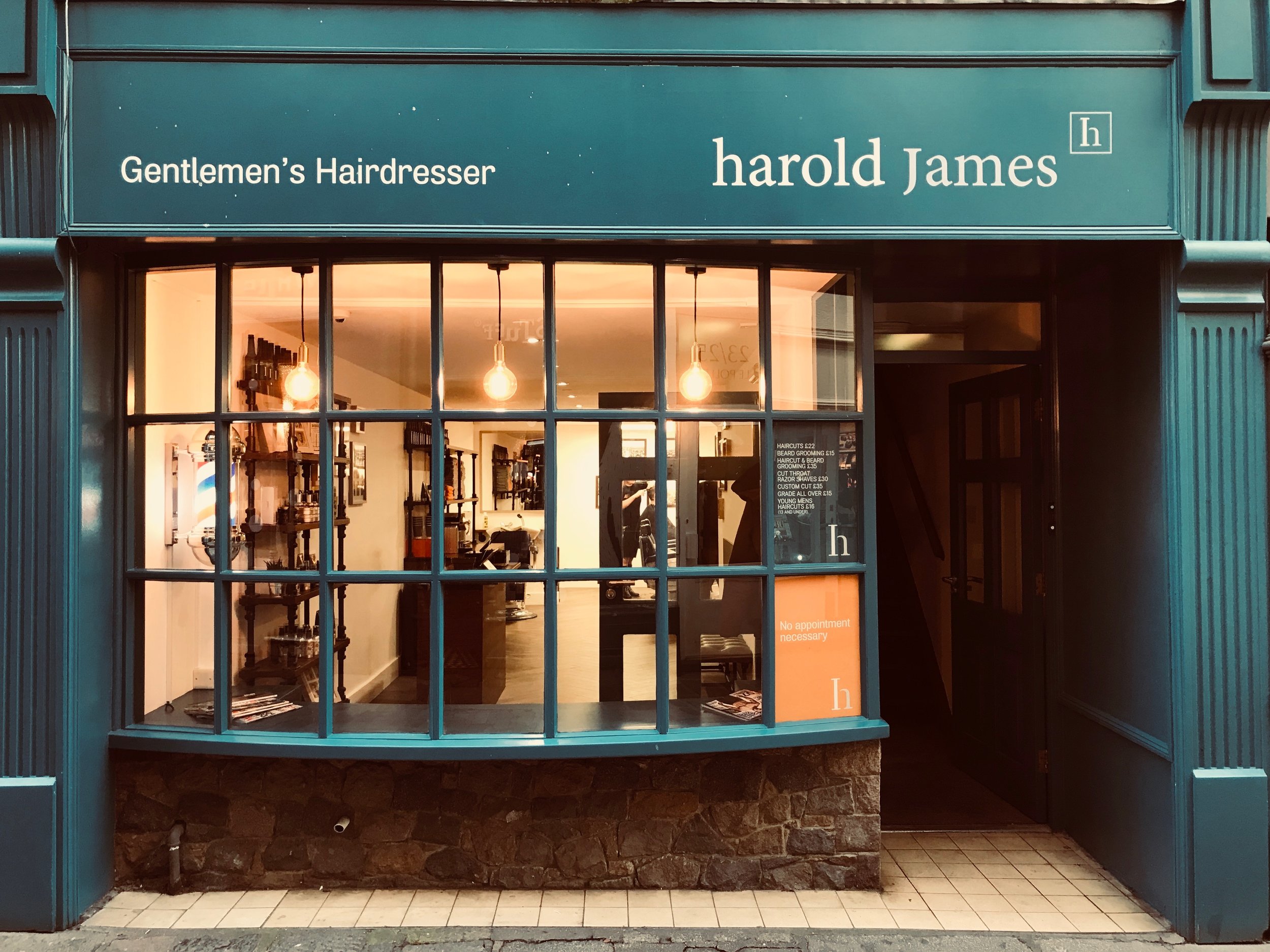 Harold James Gentlemans Hairdresser Guernsey - Store Front.jpeg