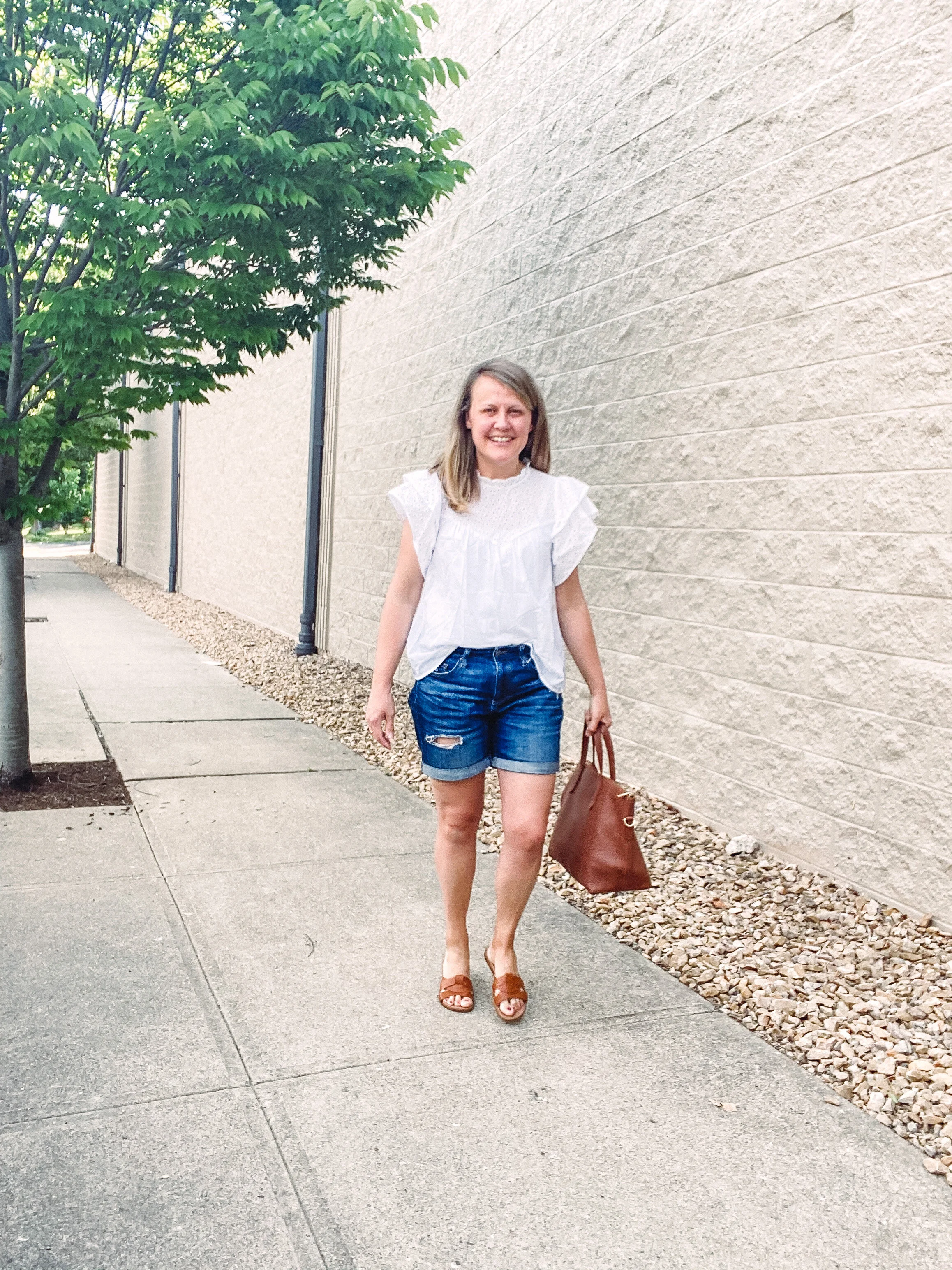 THE PERFECT WHITE EYELET TOP — The 