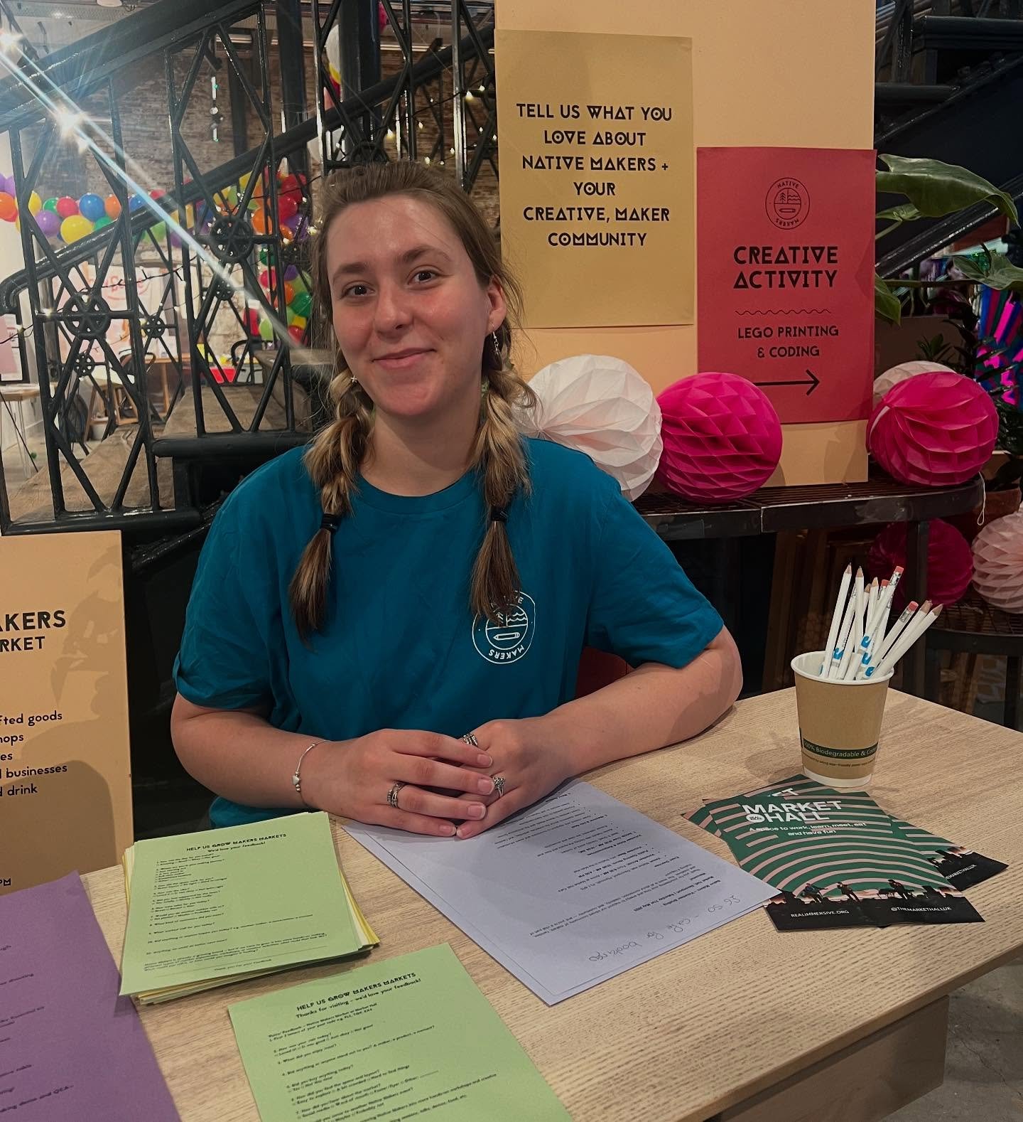 💬 Meet the lovely Jess! She&rsquo;s one of our brilliant volunteers and she&rsquo;s here today handing out feedback forms 📝

Whether you&rsquo;re a visitor or one of our amazing makers, we&rsquo;d love to hear what you think. Your feedback helps us