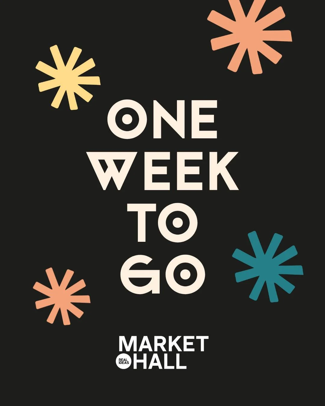 ONE WEEK TO GO! 🌞✨

We cant wait to be filling the @themarkethalluk  with art and joy in one weeks time, Saturday 2nd May.

Whether you're coming to explore all our incredible makers, check out a Immersive Dome screening, try some yummy food... You'