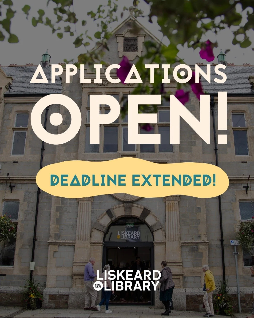 DEADLINE EXTENDED &ndash; Apply by Friday 22nd May! 🌞

We&rsquo;ve had a fantastic response so far for the Liskeard Library Summer Market &mdash; thank you to everyone who&rsquo;s applied!

We&rsquo;re extending the deadline as we&rsquo;d love to we